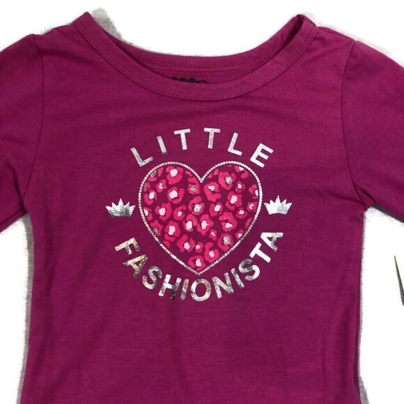 DDG Darlings Size 4T Long Sleeved Pink Tee Shirt - Picture 2 of 5